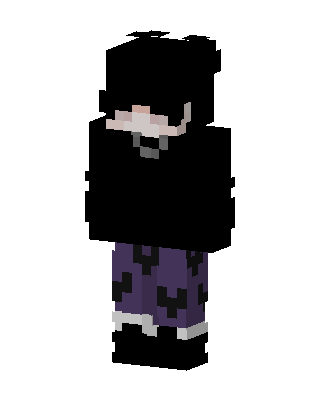 Black Emo Boy Minecraft Christmas skin