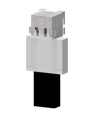 Ghost Hoodie skin, 3D preview