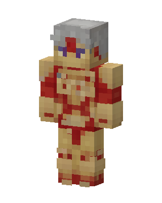 Gold Hero Boy skin, 3D preview