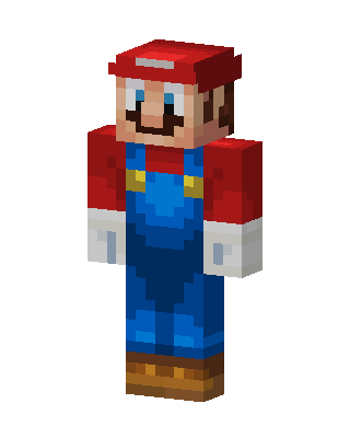 Mario skin, 3D preview