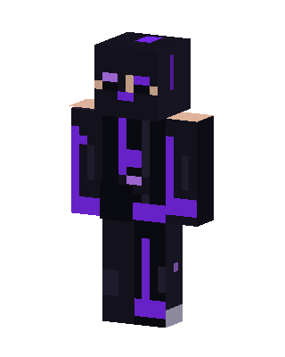 Black Villain Boy Minecraft Enderman skin