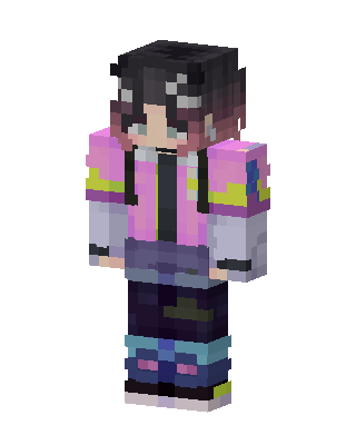 Pink Anime Girl Minecraft e-girl skin