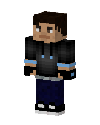 Hoodie Skater skin, 3D preview