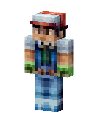 Ash Ketchum skin, 3D preview