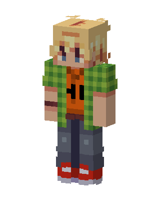 Plaid Jacket Blondie skin, 3D preview
