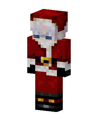 Santa Claus skin, 3D preview