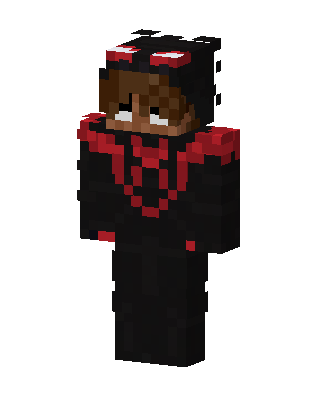 Black Villain Boy skin, 3D preview