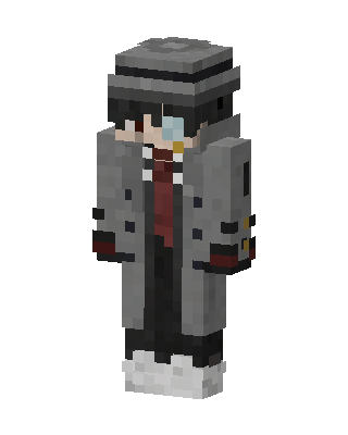 Gray Detective Minecraft skin
