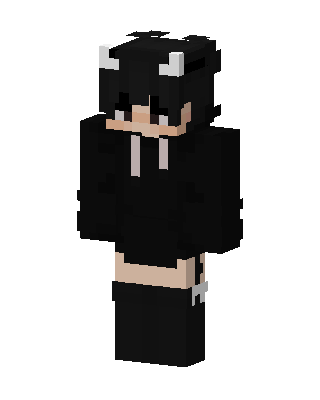 Black Ninja Boy skin, 3D preview