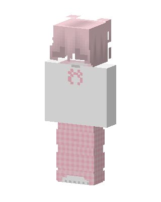Pink Pajama Girl skin, 3D preview