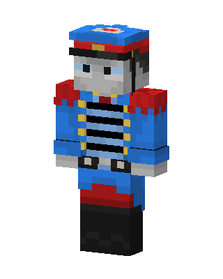Blue Soldier Boy skin, 3D preview