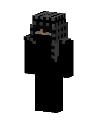Black Ninja Boy skin, 3D preview