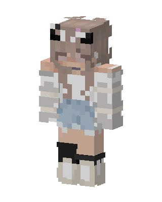 White Player Girl Minecraft white skin