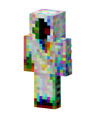 Glitch Ghost skin, 3D preview