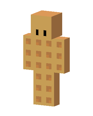Waffle Man skin, 3D preview
