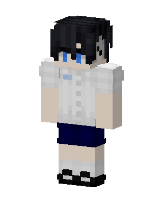 School Uniform Boy skin, 3D preview