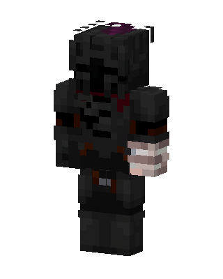 Black Masked Villain Boy skin, 3D preview