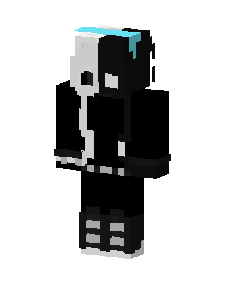Split Mask Hoodie skin, 3D preview