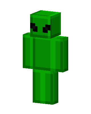 Green Alien skin, 3D preview