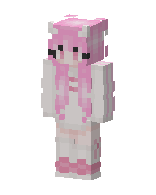 Pink Bunny Girl skin, 3D preview
