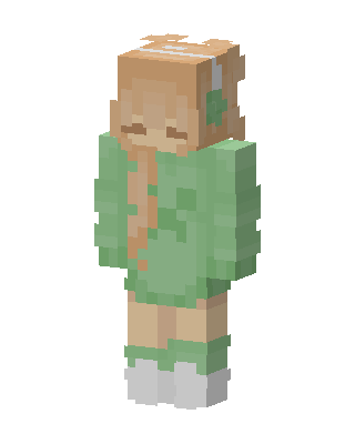 Sage Hoodie Girl Minecraft skin