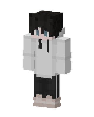 Hoodie Boy skin, 3D preview