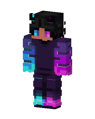 Neon Split skin, 3D preview