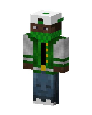 Green Varsity Kid Minecraft skin
