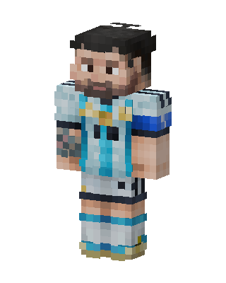 Albiceleste Striker Minecraft skin