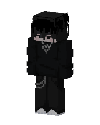 Shadow Hoodie Boy skin, 3D preview