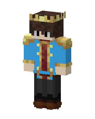 Blue King Minecraft knight skin