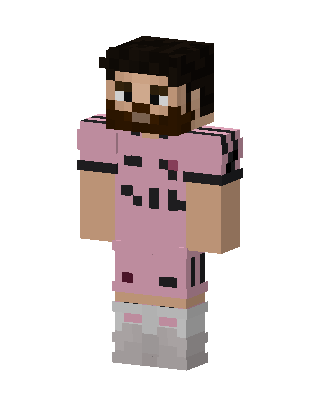 Pink Jersey Dude skin, 3D preview