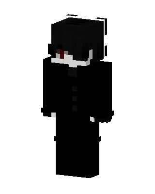Black Villain Boy skin, 3D preview