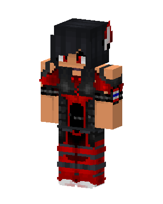 Crimson Wolf Boy skin, 3D preview