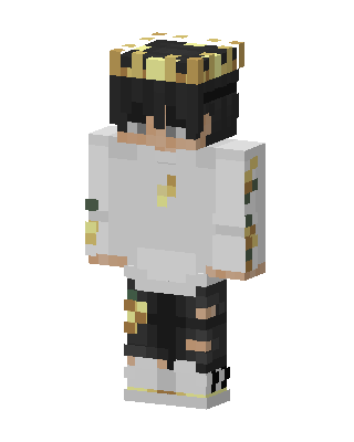 Golden Crown Boy skin, 3D preview