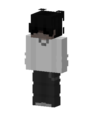 Monochrome Boy skin, 3D preview