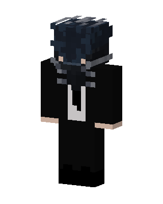 Black Villain Boy skin, 3D preview
