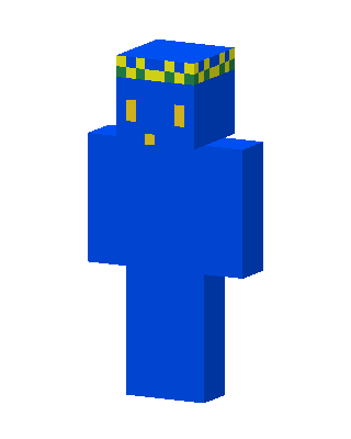 Blue Blob skin, 3D preview
