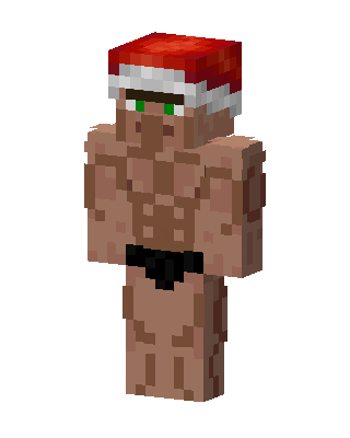 Brown Holiday Boy skin, 3D preview