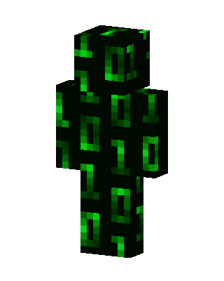 Binary Code Minecraft creeper skin