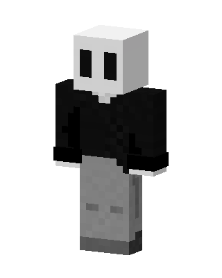 Masked Hoodie skin, 3D preview