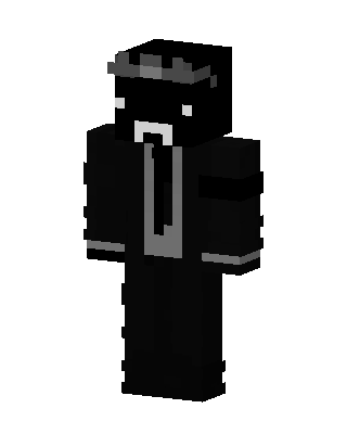 Black Villain Boy Minecraft goth skin