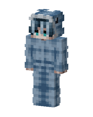 Blue Onesie skin, 3D preview