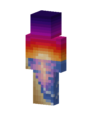 Sunset Galaxy skin, 3D preview