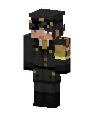 Black Uniform Officer Minecraft skin