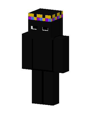 Black Villain Boy skin, 3D preview