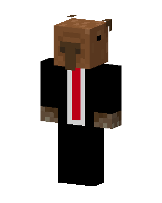 Capybara In Suit Minecraft skin