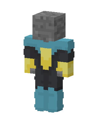 Stone Head Knight skin, 3D preview