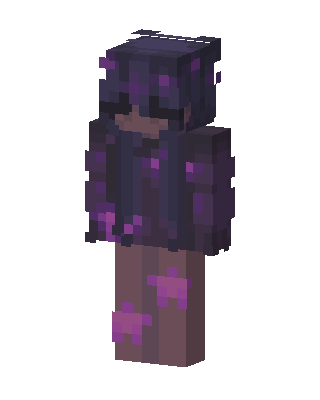 Purple Hero Girl skin, 3D preview