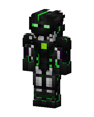 Neon Sentinel skin, 3D preview